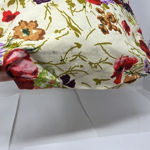 Vintage 1960’s Floral Canvas Tote Shopping Bag - Picture 11 of 13